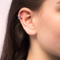 Bijou Brigitte Anneau pour oreille - Silver Stripes Online