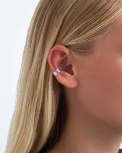 Bijou Brigitte Anneau pour oreille - Silver Stripes Online
