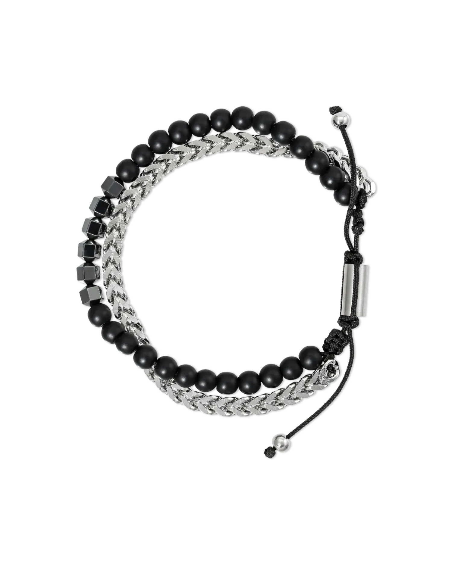 Bijou Brigitte Bacelet pour homme - Black Haematite Sale