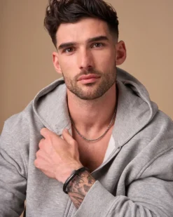 Bijou Brigitte Bacelet pour homme - Black Mesh Clearance