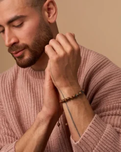 Bijou Brigitte Bacelet pour homme - Bold Brown