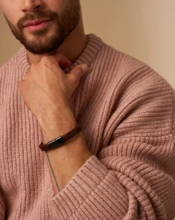 Bijou Brigitte Bacelet pour homme - Braided Leather Sale