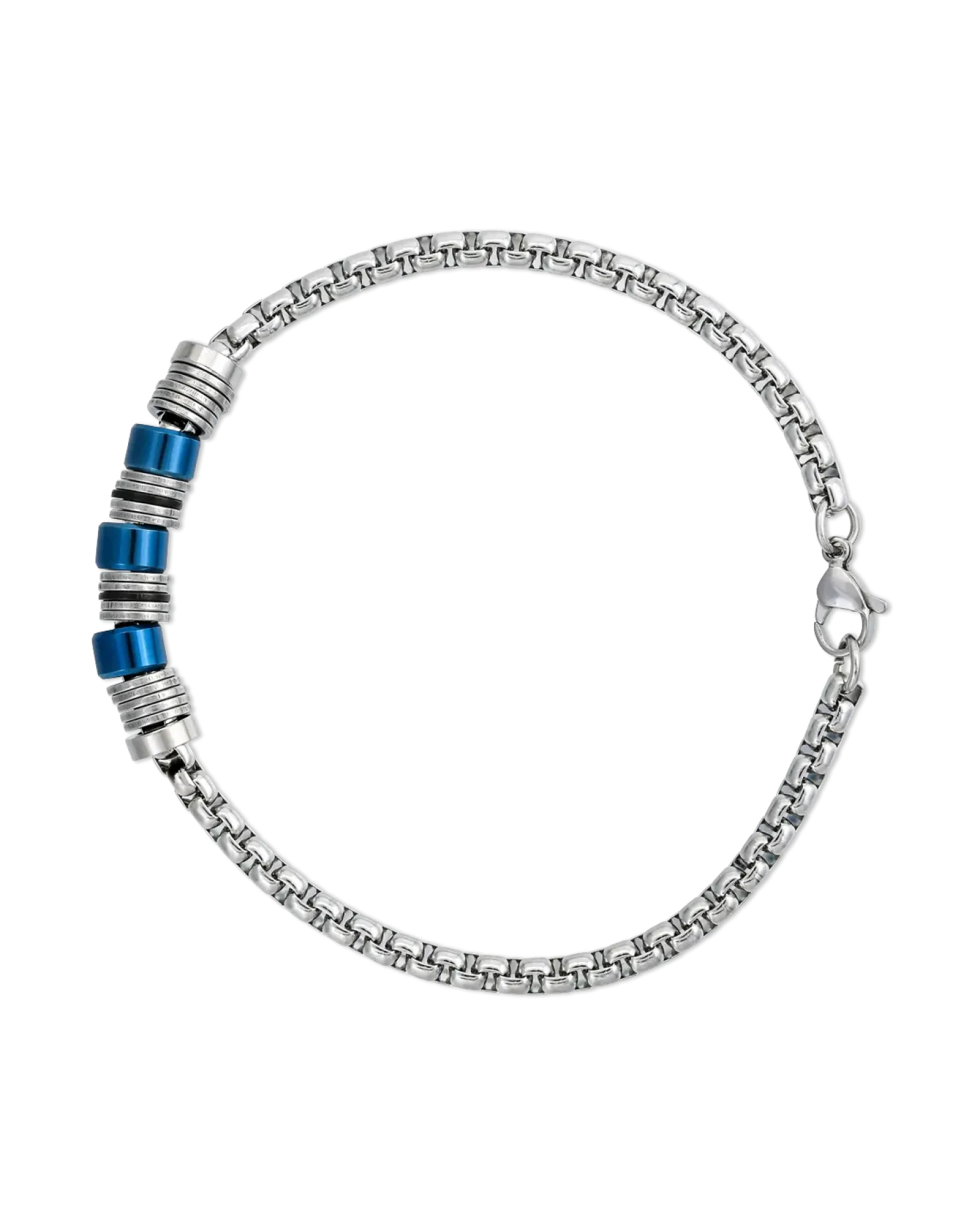 Bijou Brigitte Bacelet pour homme - Shiny Silver Discount