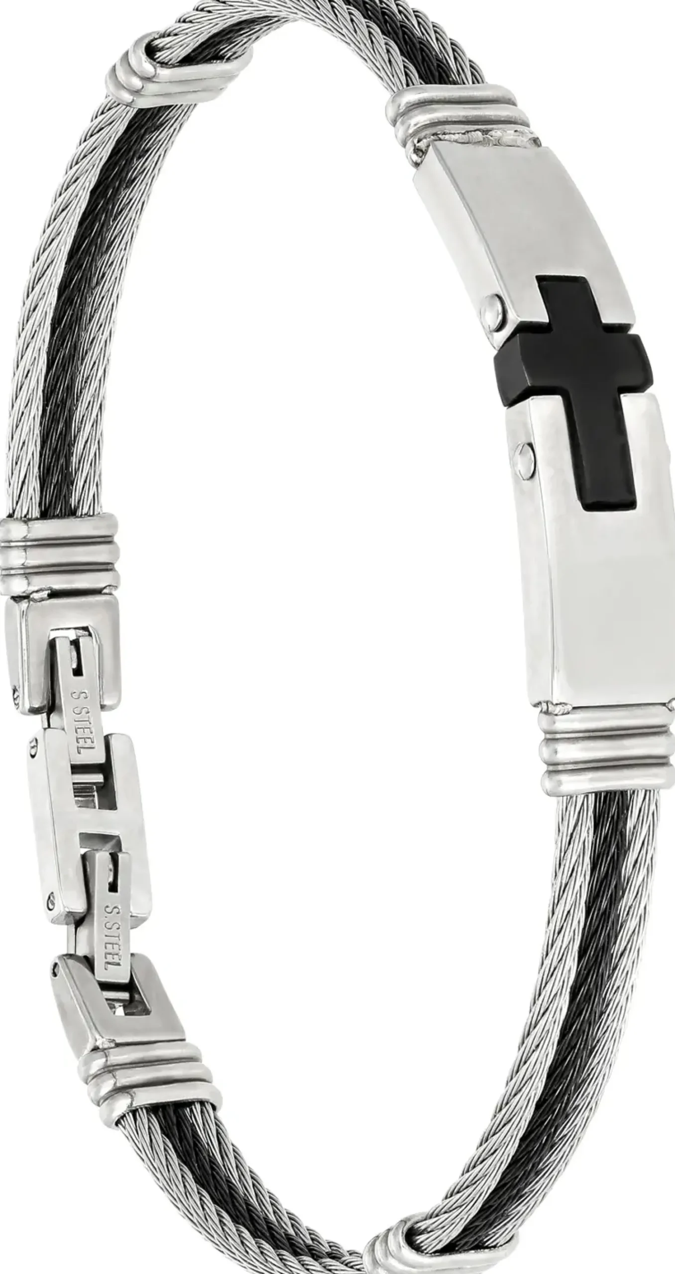 Bijou Brigitte Bacelet pour homme - Steel Cross Sale