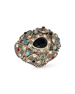 Bijou Brigitte Bague - Black Teardrop Sale