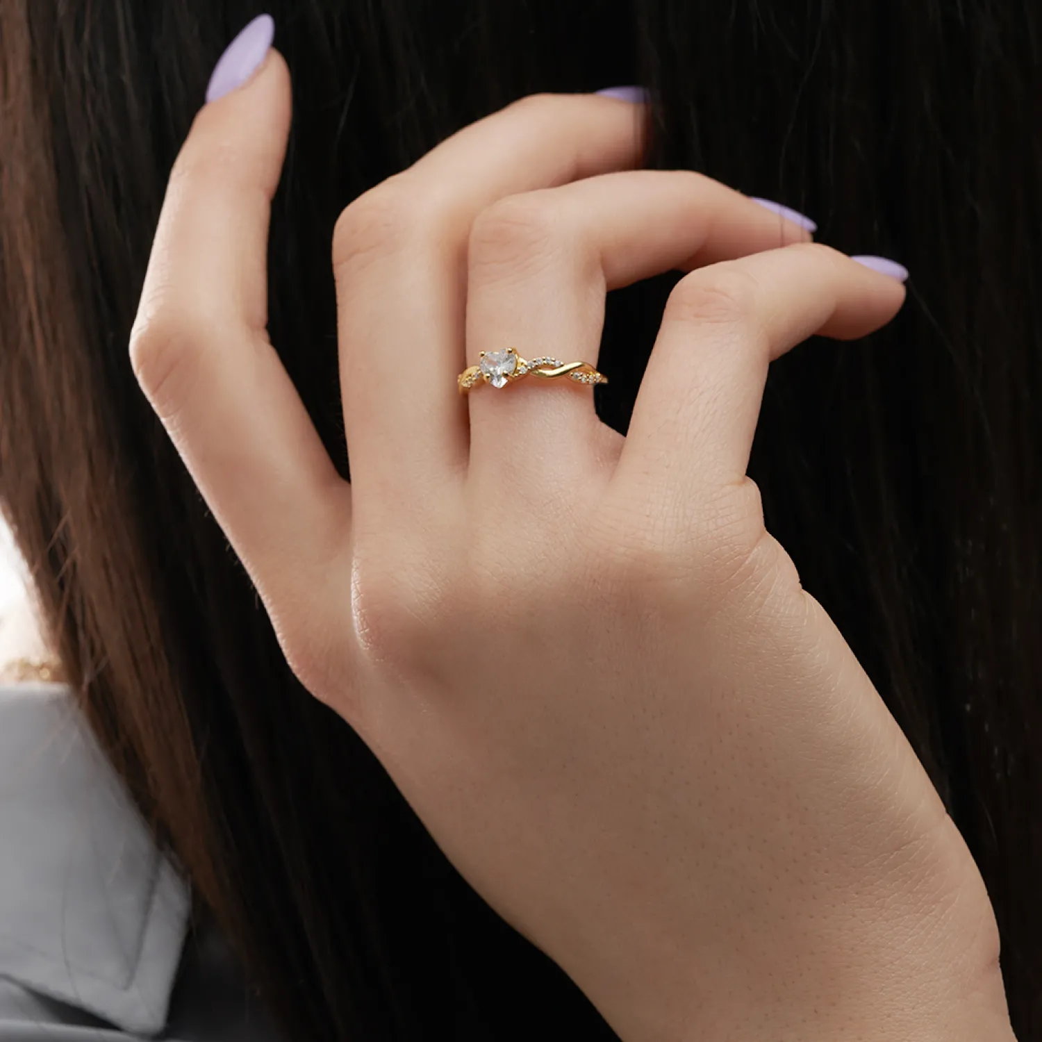 Bijou Brigitte Bague - Braided Heart Best