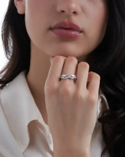 Bijou Brigitte Bague - Braided Sparkle Discount