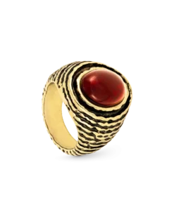 Bijou Brigitte Bague - Burgundy Oval New