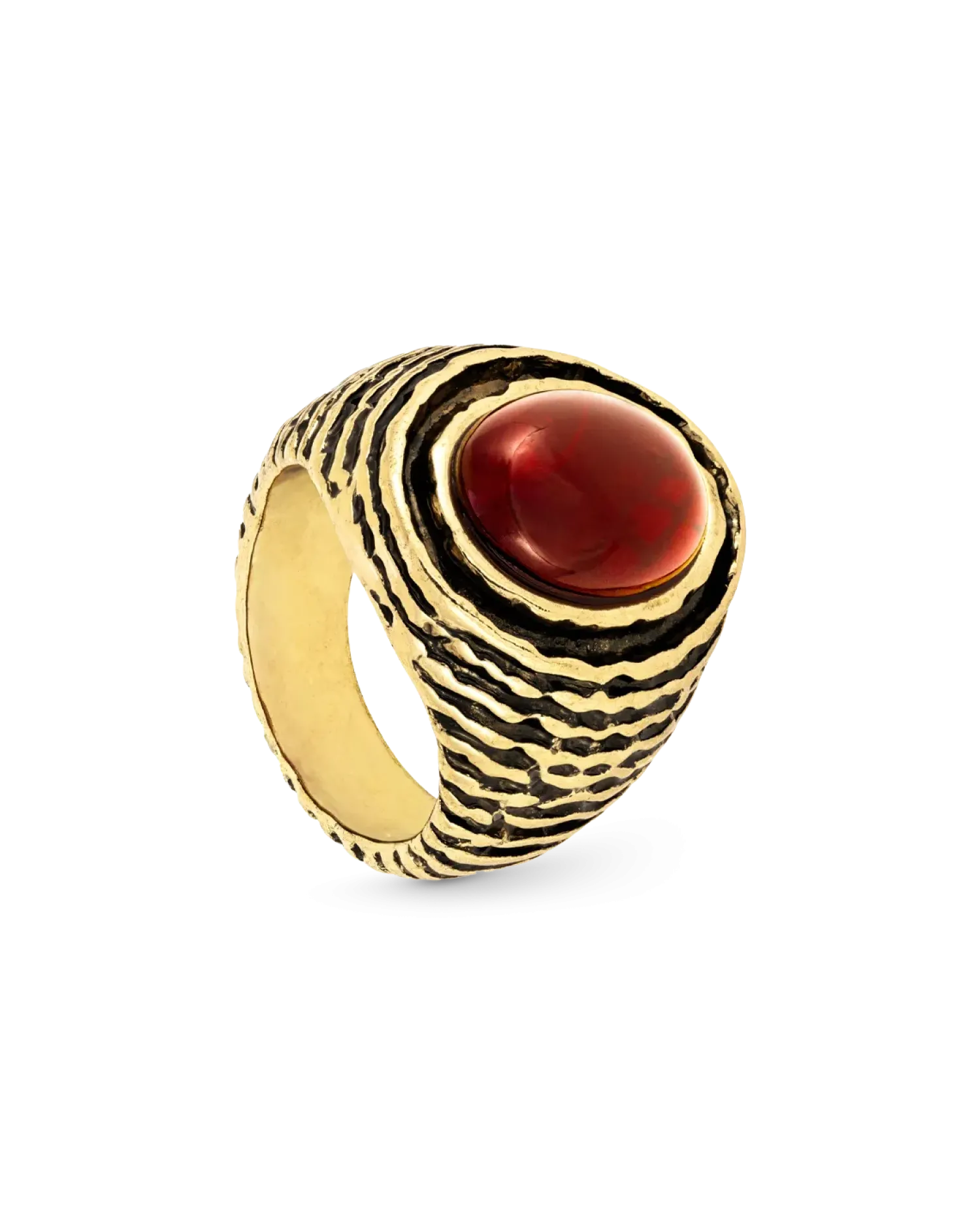 Bijou Brigitte Bague - Burgundy Oval New