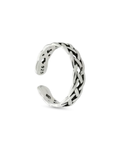 Bijou Brigitte Bague d’orteil - Braided Silver Hot