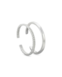 Bijou Brigitte Bague d'orteil - Silver Pair Hot
