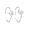 Bijou Brigitte Bague d'orteil - Silver Shell Hot