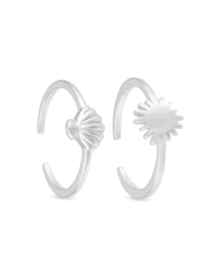 Bijou Brigitte Bague d'orteil - Silver Shell Hot