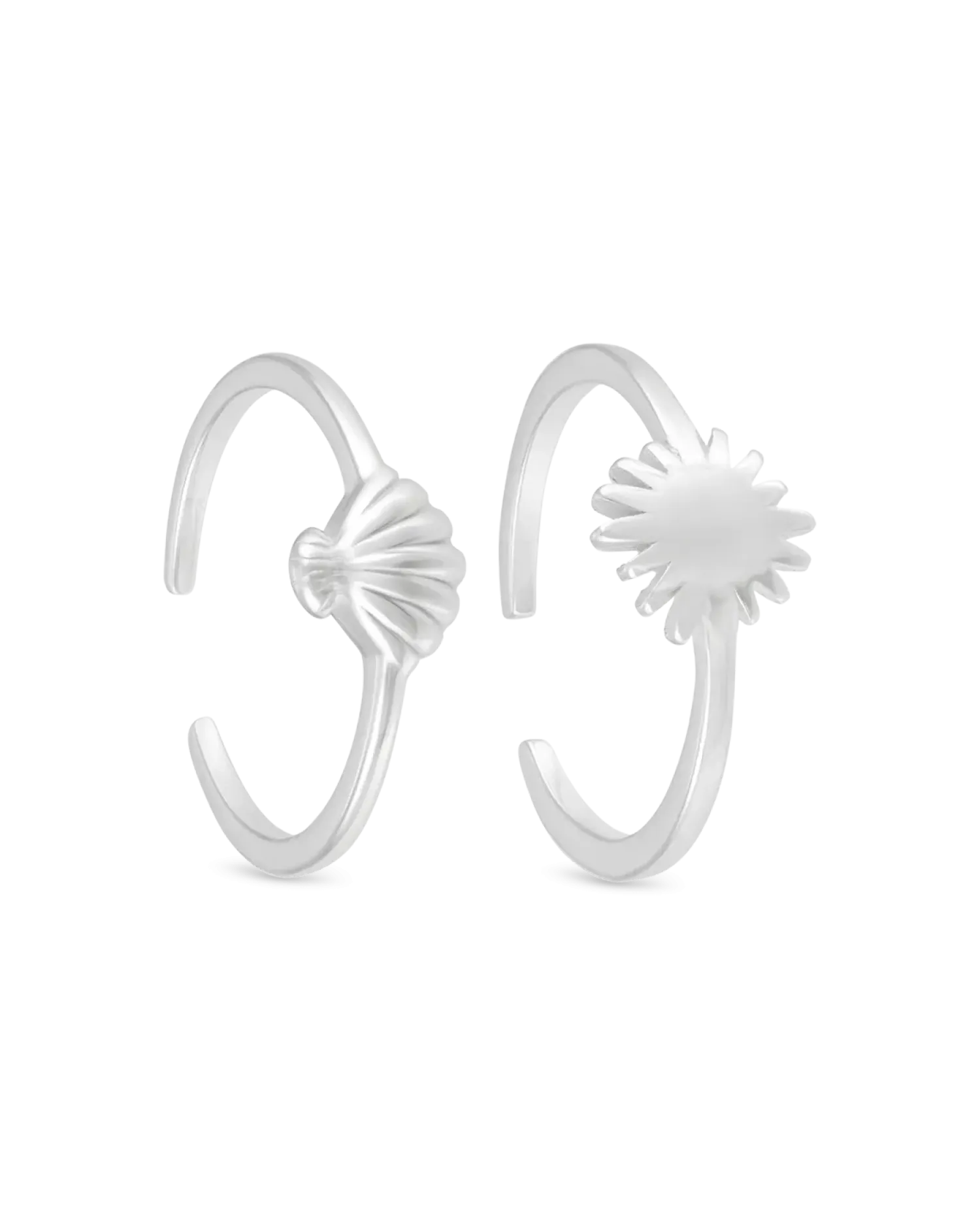 Bijou Brigitte Bague d'orteil - Silver Shell Hot
