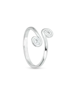 Bijou Brigitte Bague d'orteil - Silver Swirl Best