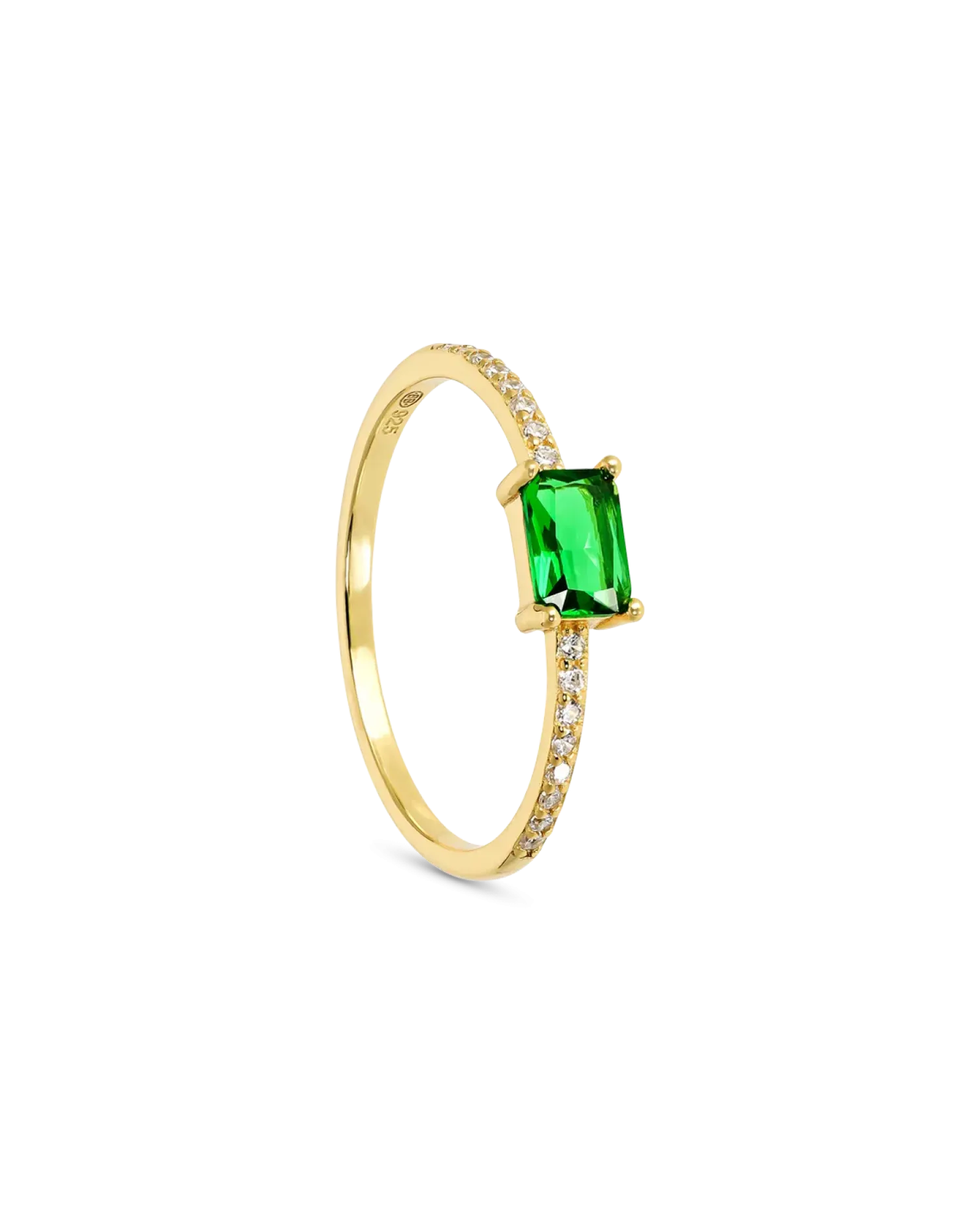 Bijou Brigitte Bague - Green Rectangle Best
