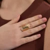 Bijou Brigitte Bague - Hammered Asymmetry Hot