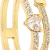 Bijou Brigitte Bague - Heart Duo New