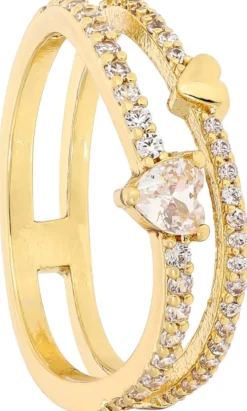 Bijou Brigitte Bague - Heart Duo New