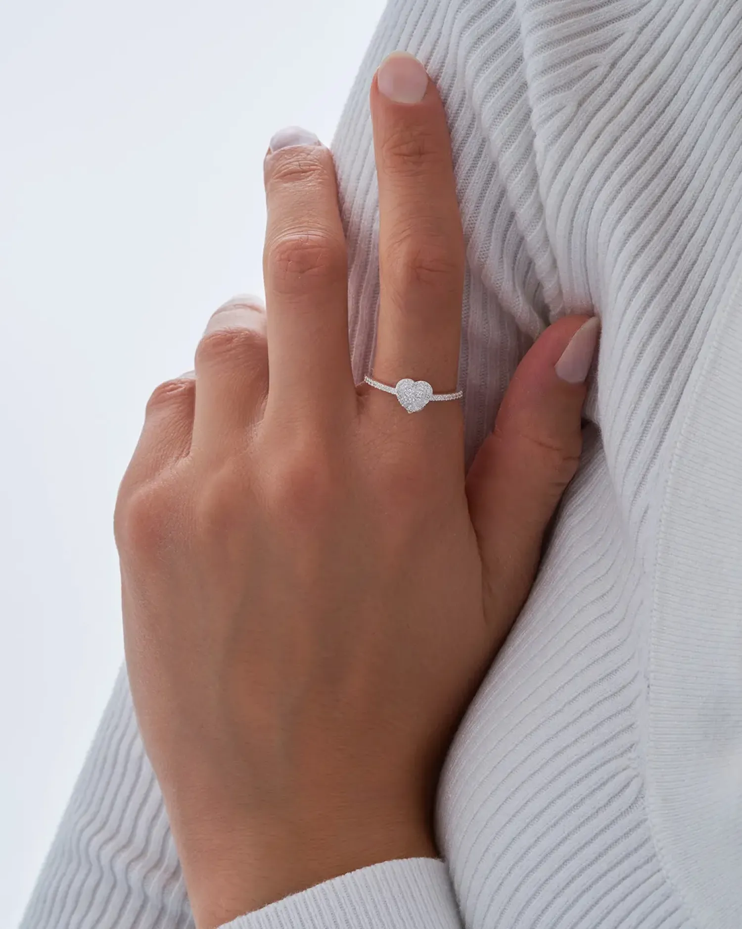 Bijou Brigitte Bague - Iced Heart Discount