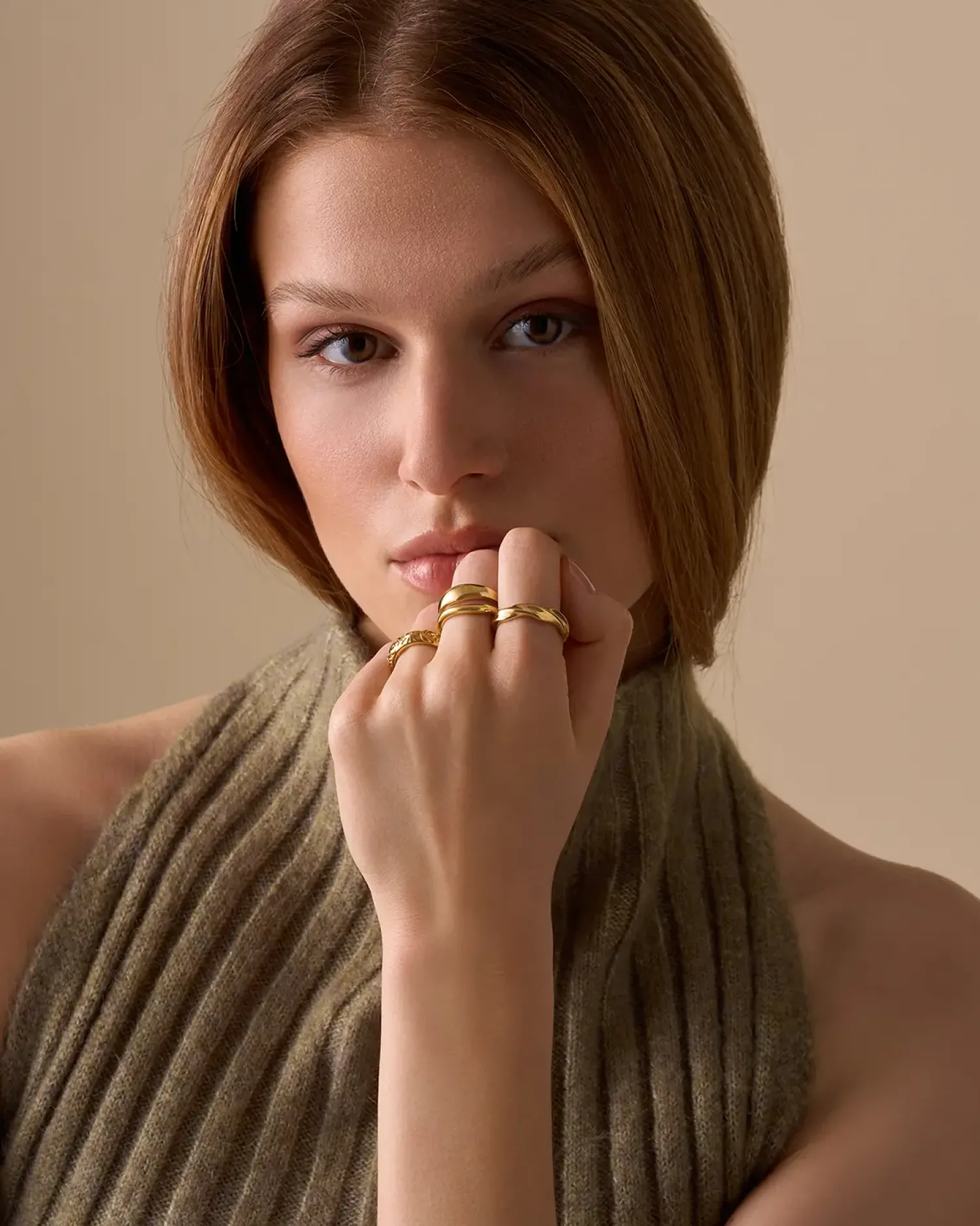 Bijou Brigitte Bague - Midnight Gold Clearance