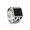 Bijou Brigitte Bague pour homme - Black Square Discount