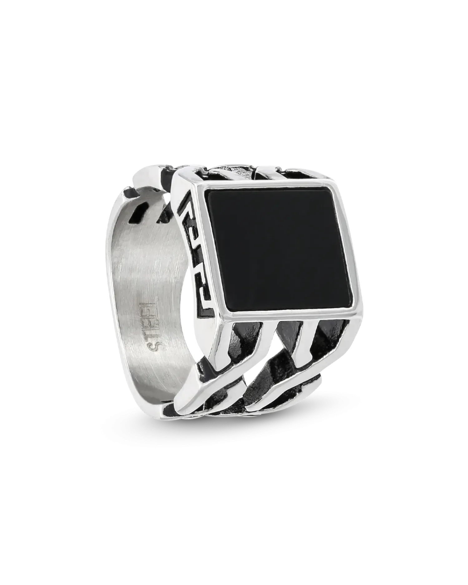 Bijou Brigitte Bague pour homme - Black Square Discount