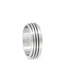 Bijou Brigitte Bague pour homme - Black Stripes Best