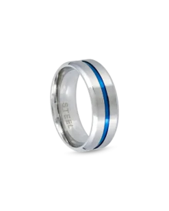 Bijou Brigitte Bague pour homme - Blue Stripe