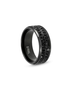Bijou Brigitte Bague pour homme - Dark Sparkle Outlet