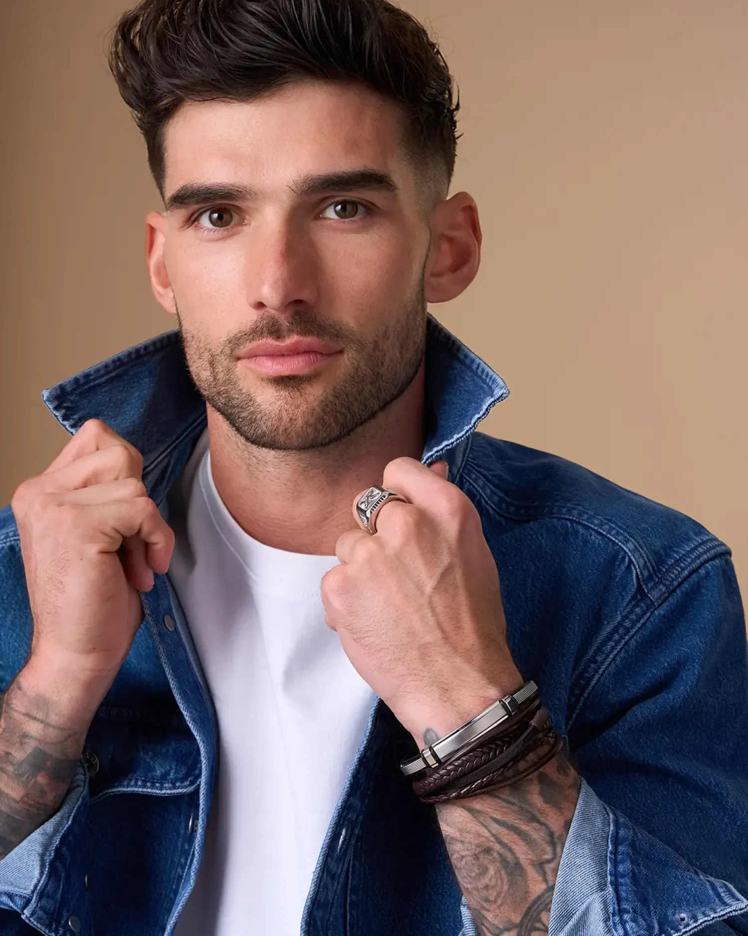 Bijou Brigitte Bague pour homme - Eagle Empire Clearance
