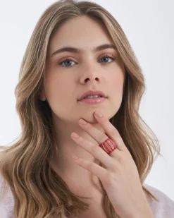 Bijou Brigitte Bague - Red Stripes Online
