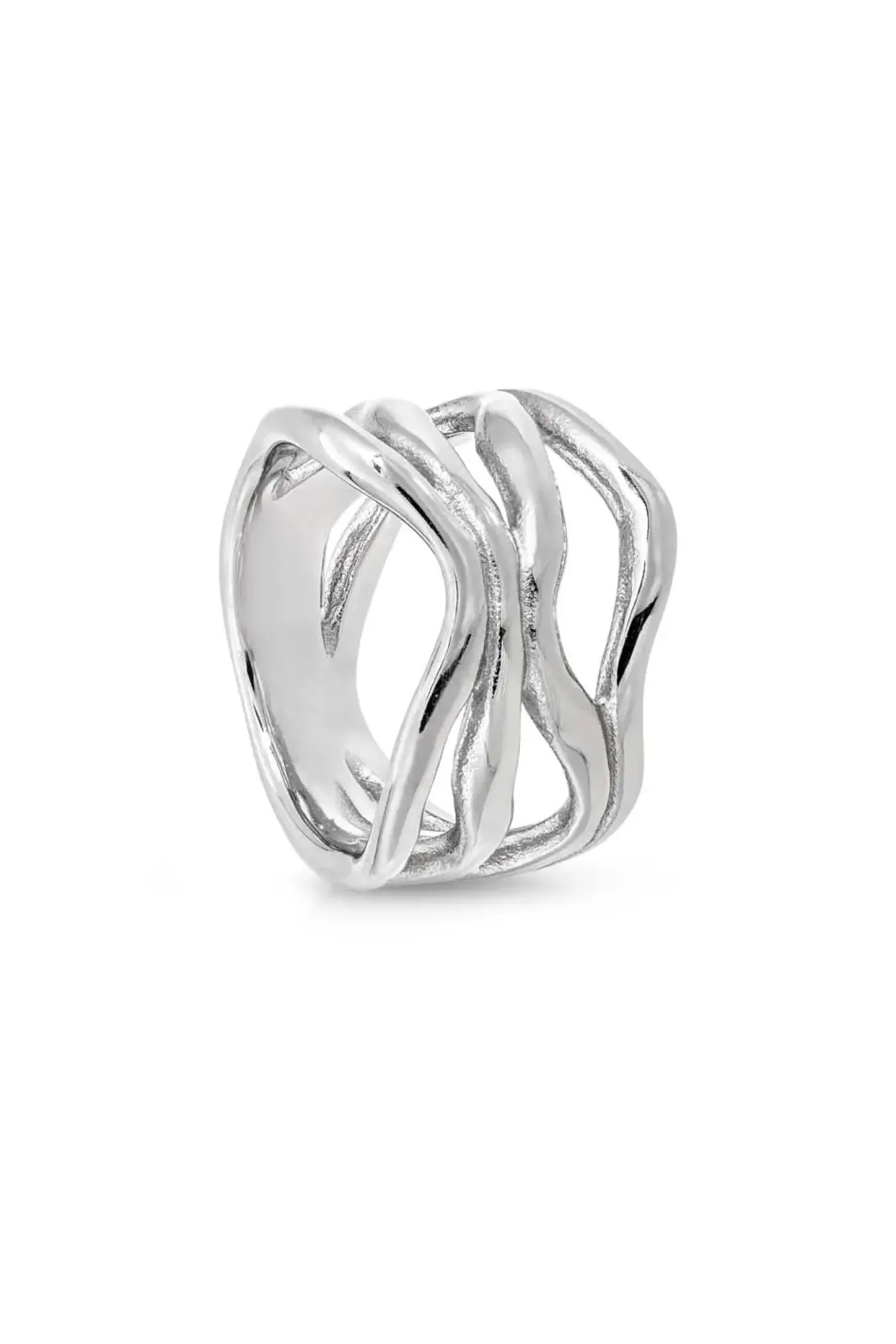 Bijou Brigitte Bague - Silver Coral Sale