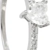 Bijou Brigitte Bague - Silvery Heart Clearance