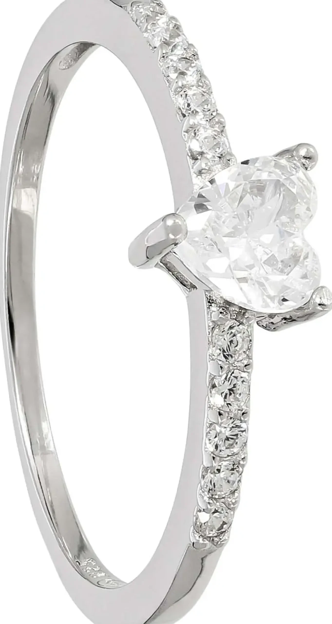 Bijou Brigitte Bague - Silvery Heart Clearance