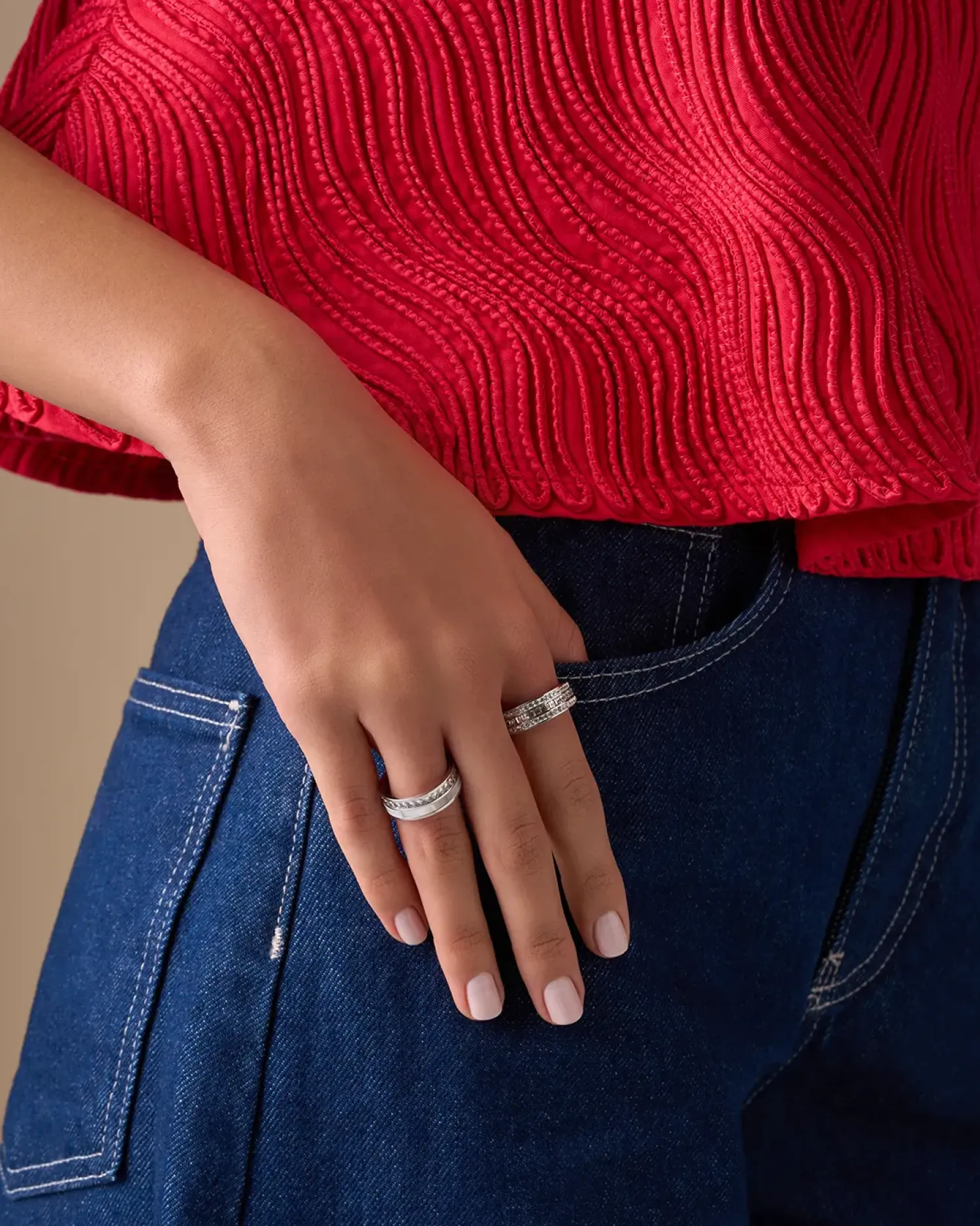 Bijou Brigitte Bague - Sparkling Rows Discount