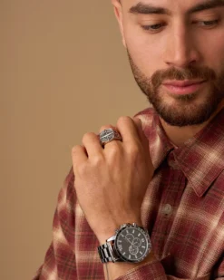 Bijou Brigitte Bague - Steel Compass Discount