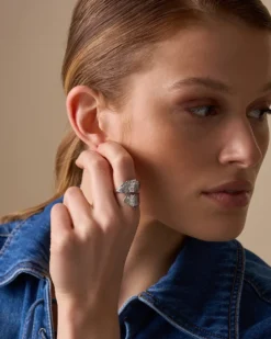 Bijou Brigitte Bague - Steel Leaves Best