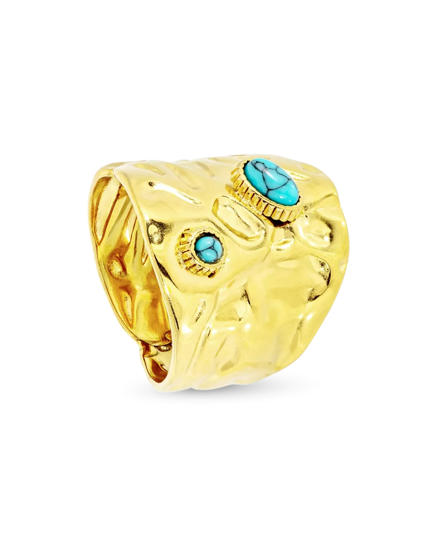 Bijou Brigitte Bague - Steel Turquoise