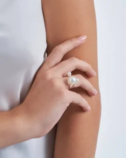 Bijou Brigitte Bague - Three Pearls