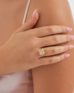 Bijou Brigitte Bague - White Clover Sale