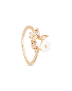 Bijou Brigitte Bague - Zirconia Floral Outlet