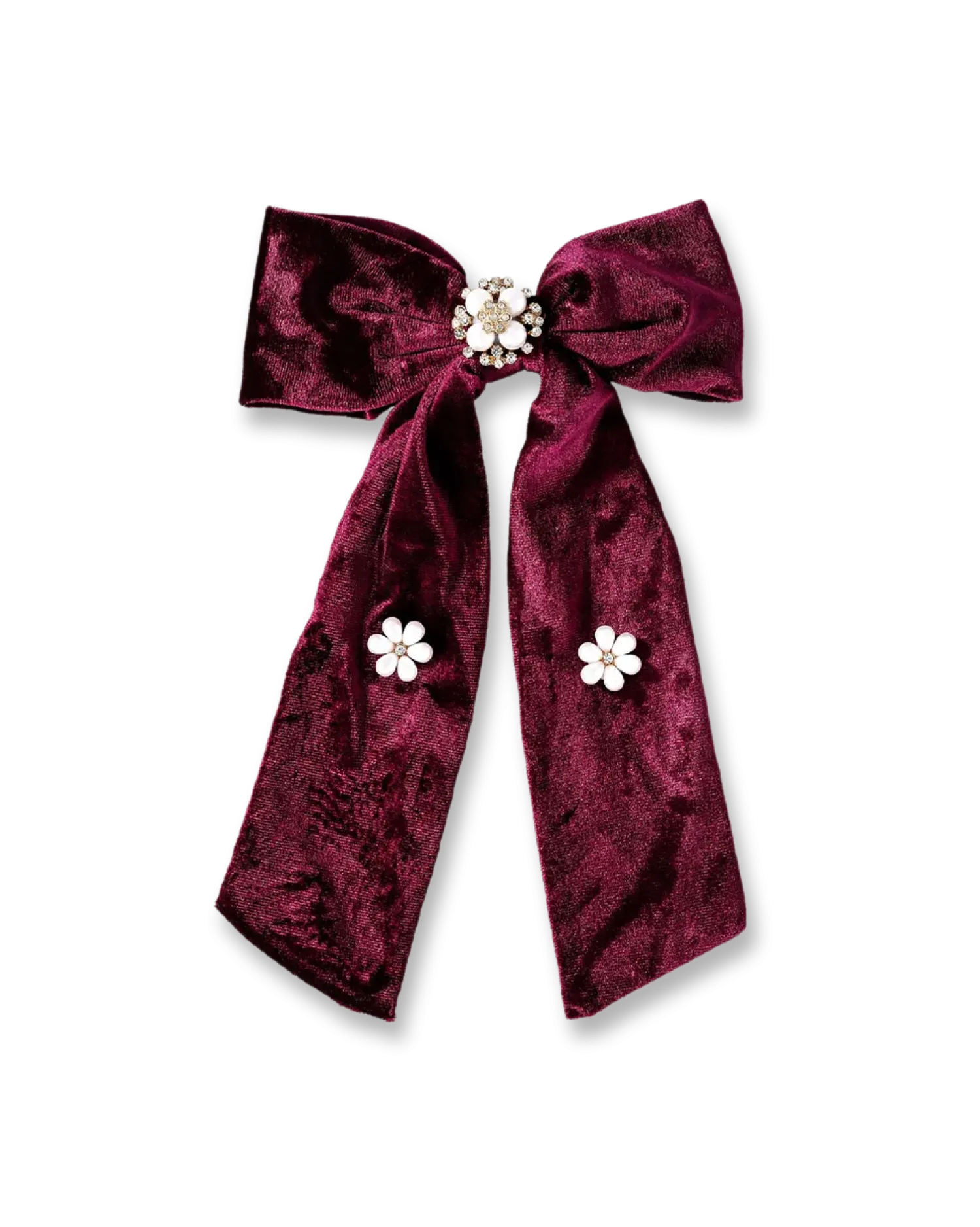 Bijou Brigitte Barrette - Burgundy Bow Discount