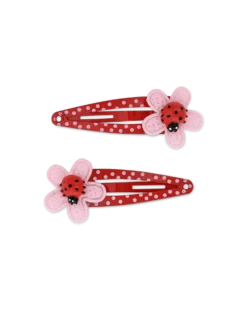 Bijou Brigitte Barrettes fille - Petite coccinelle Discount