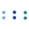 Bijou Brigitte Boucles d'oreilles argentées - Aqua Clearance