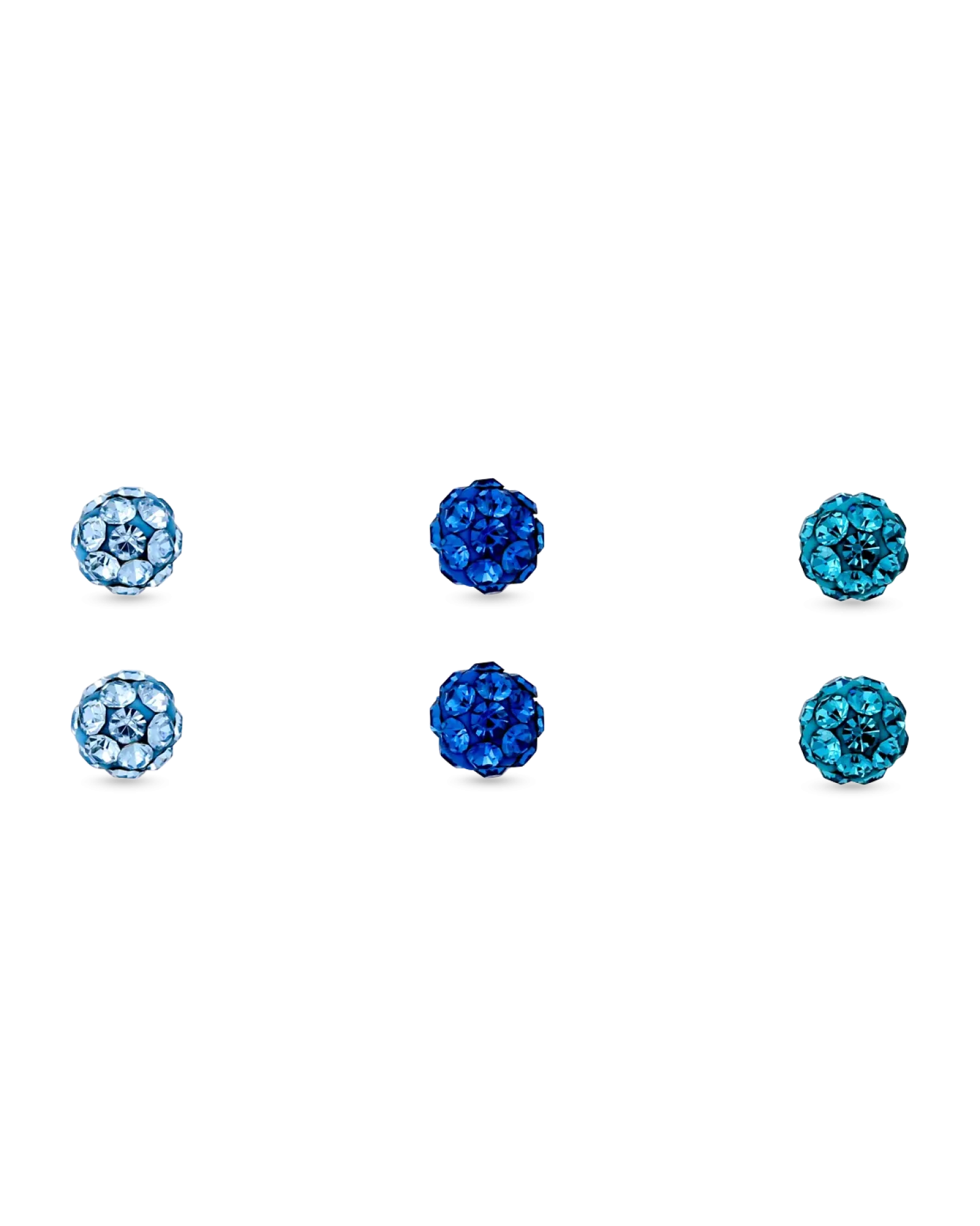Bijou Brigitte Boucles d'oreilles argentées - Aqua Clearance