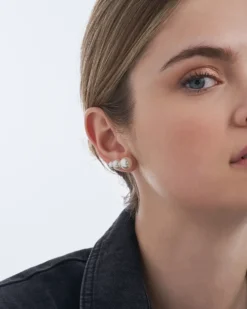 Bijou Brigitte Boucles d'oreilles argentées - Perles Best