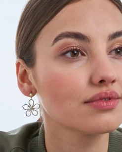 Bijou Brigitte Boucles d'oreilles - Black Bloom Outlet