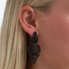 Bijou Brigitte Boucles d'oreilles - Black Heart Discount