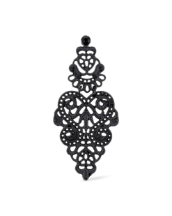 Bijou Brigitte Boucles d'oreilles - Black Heart Discount